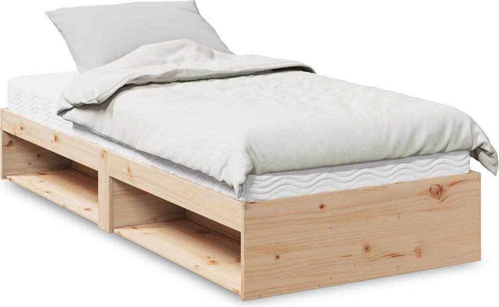 Tagesbett mit Matratze 80x200 cm Massivholz Kiefer