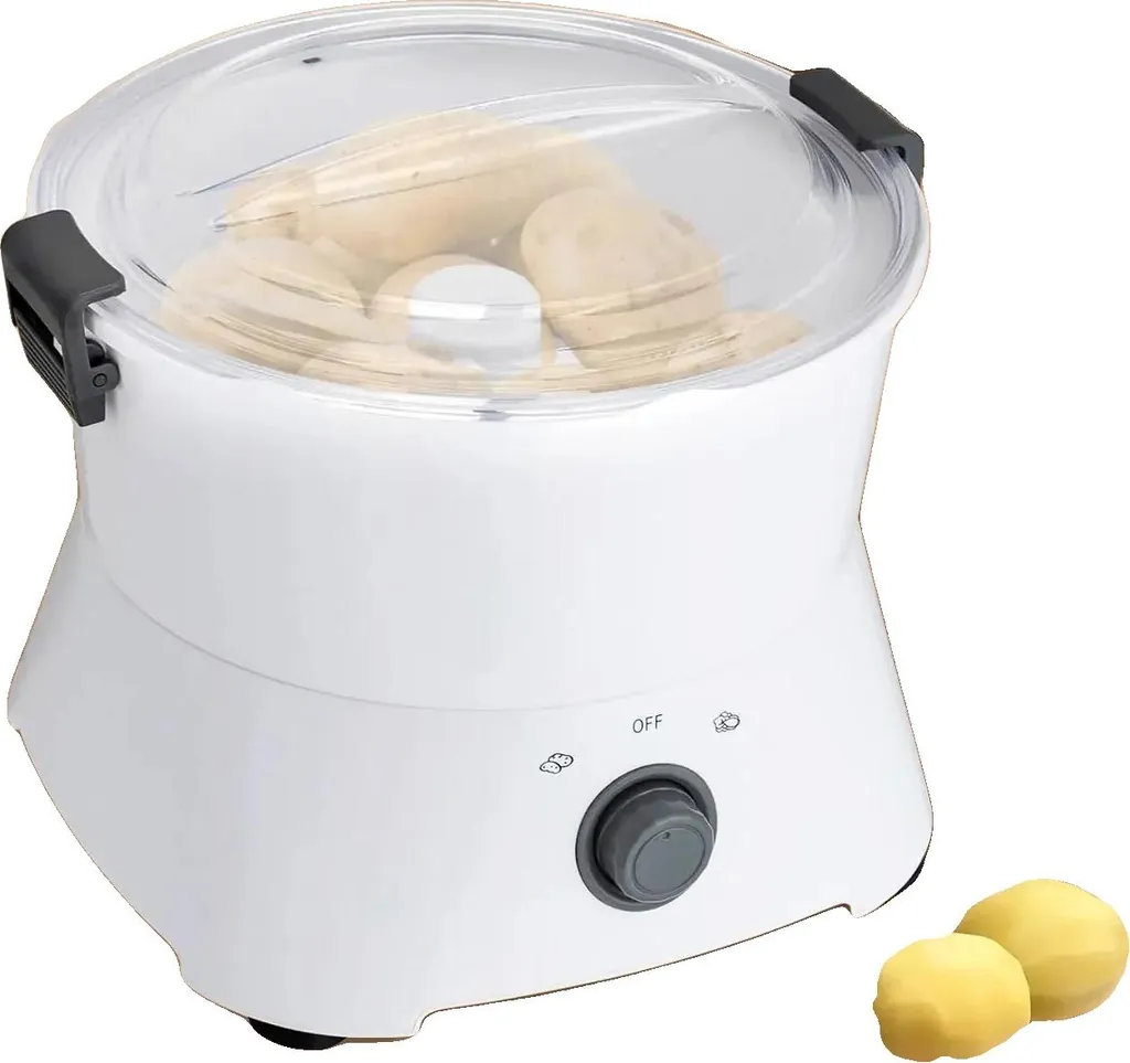 Pelapatate Elettrico Design Bianco - L'Essenziale in Cucina