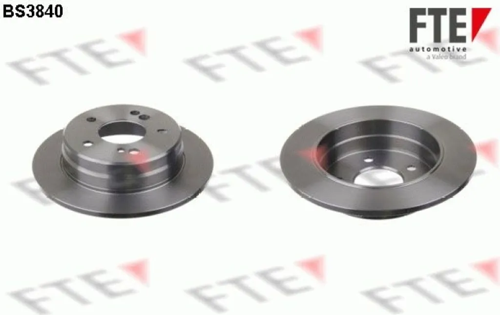 2x FTE Disque de frein arrière 9072030 - Pièce de rechange d'origine