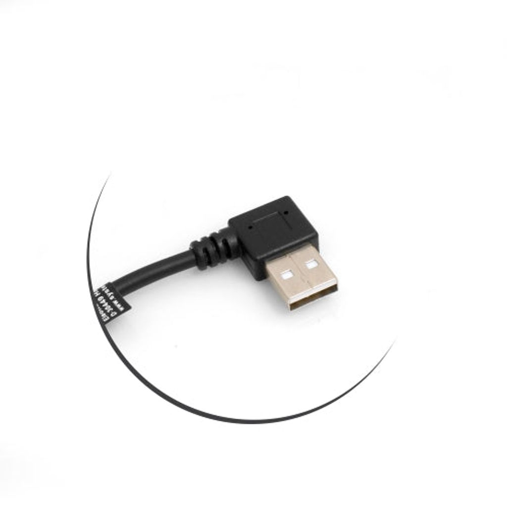 System-S Mini USB Kabel 50 Cm – 90° Gewinkelt, Rechts Abgewinkelt – Zum Laden & Daten übertragen
