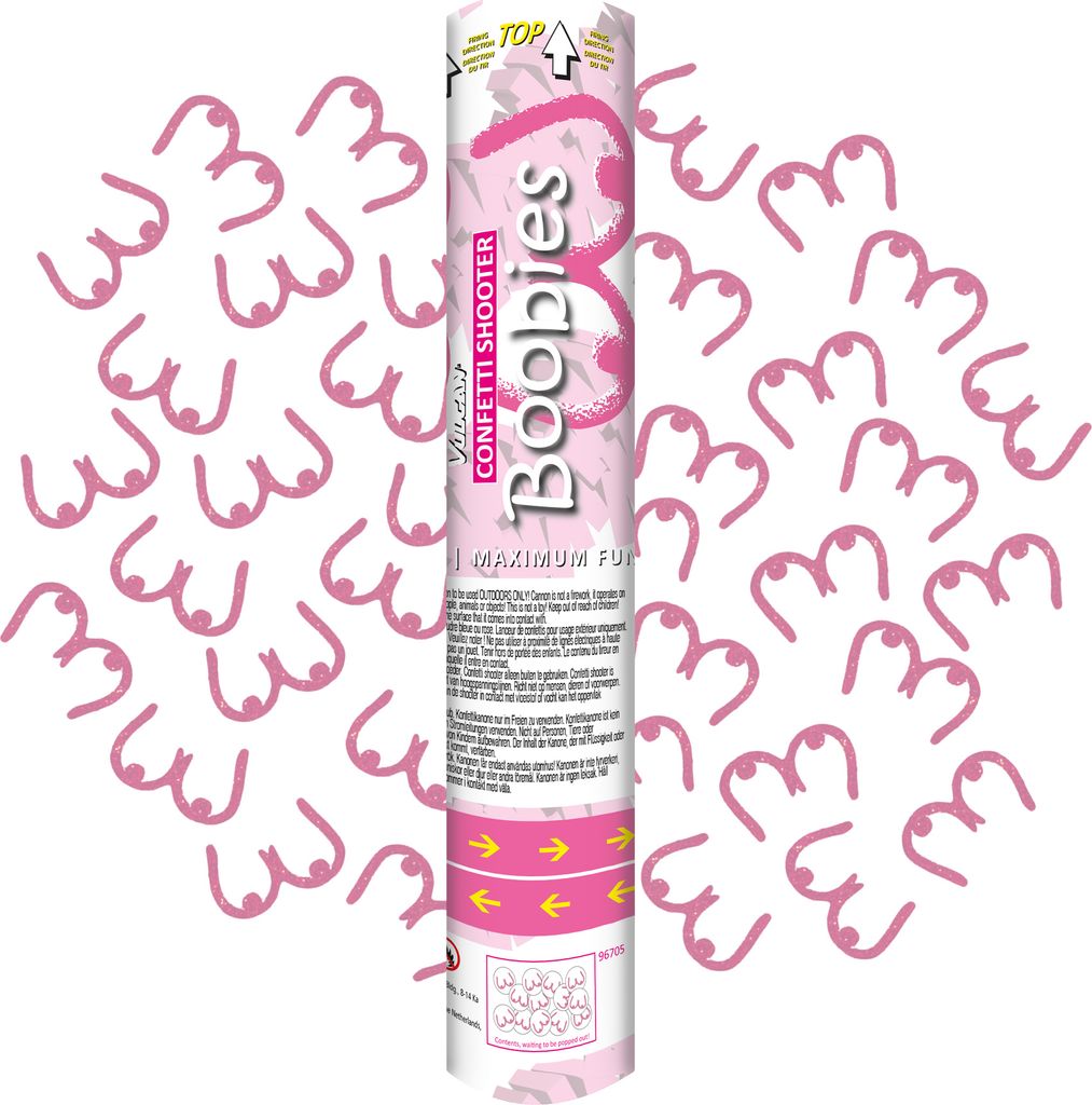 Konfetti Shooter – Boobies – 3er Set – Lustiges Produktbild 