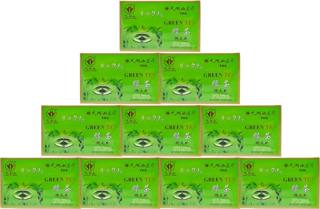 Tian Hu Shan Grüner Tee im Beutel 10x40g