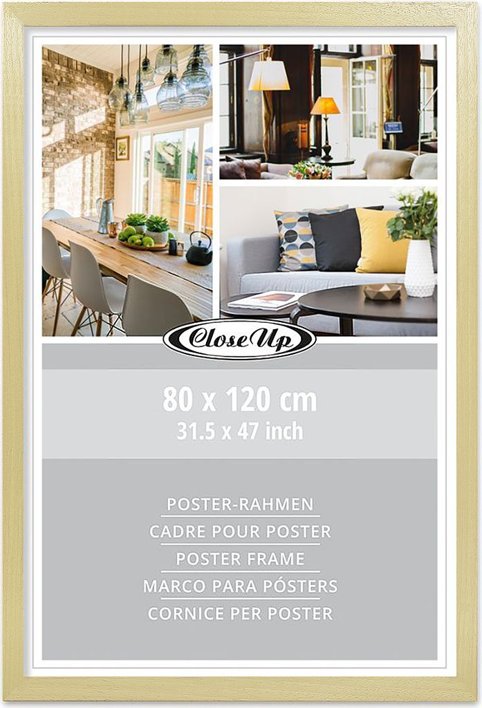 Ramka na plakat 80 x 120 cm jasny buk Zdjęcie produktu 