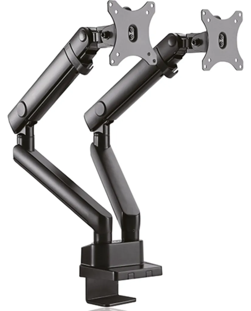 IcyBox Support Écran Double Orientable et Inclinable pour Moniteur 32" - 3