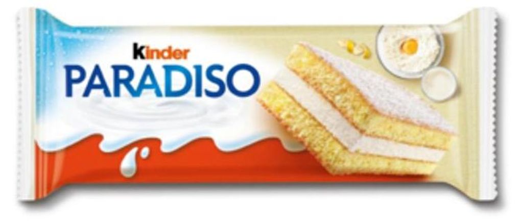 Biscuit Kinder Paradiso fourré au lait 29 g Image du produit 
