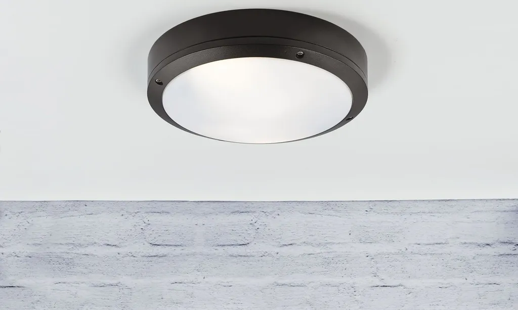 Nordlux Plafonnier Desi 22 Noir IP44 12W 77636003 - Éclairage de Qualité