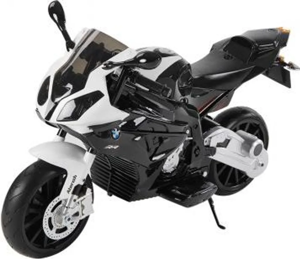 Moto électrique BMW S1000RR Noire 12V pour enfant avec roues de support