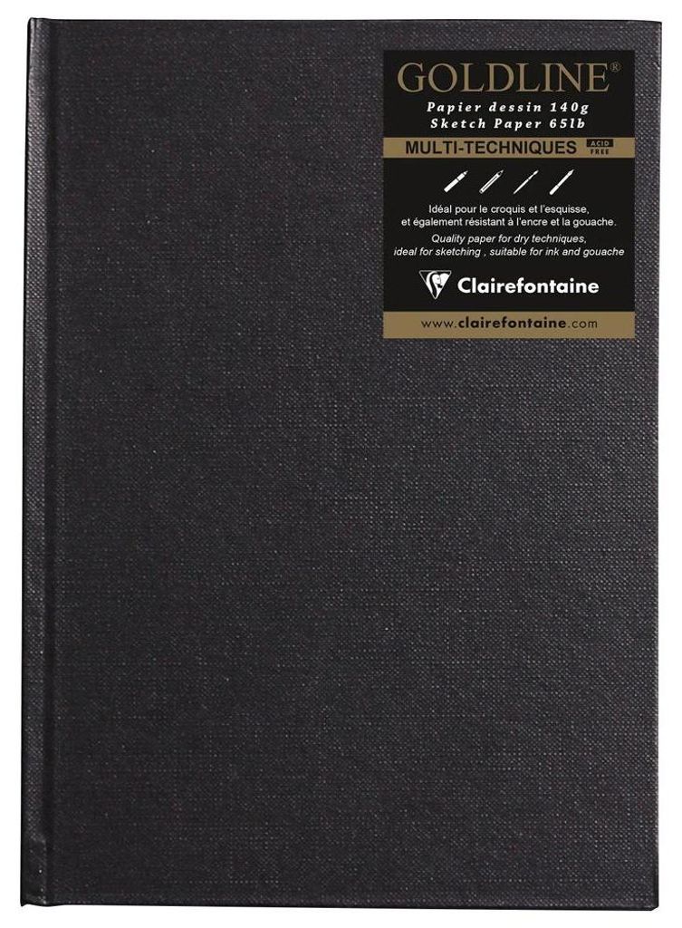 Clairefontaine Skizzenb Goldline A5 H 64Bl elfenbein Produktbild 