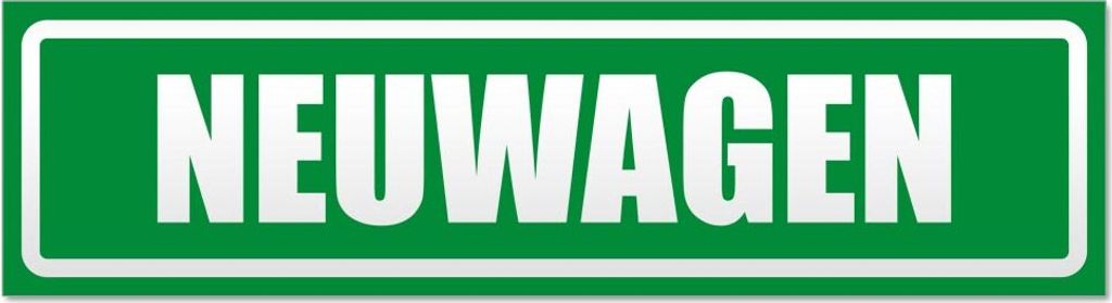Neuwagen invertiert Magnetschild Schild magnetisch