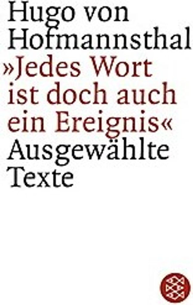 ' Jedes Wort ist doch auch ein Ereignis'