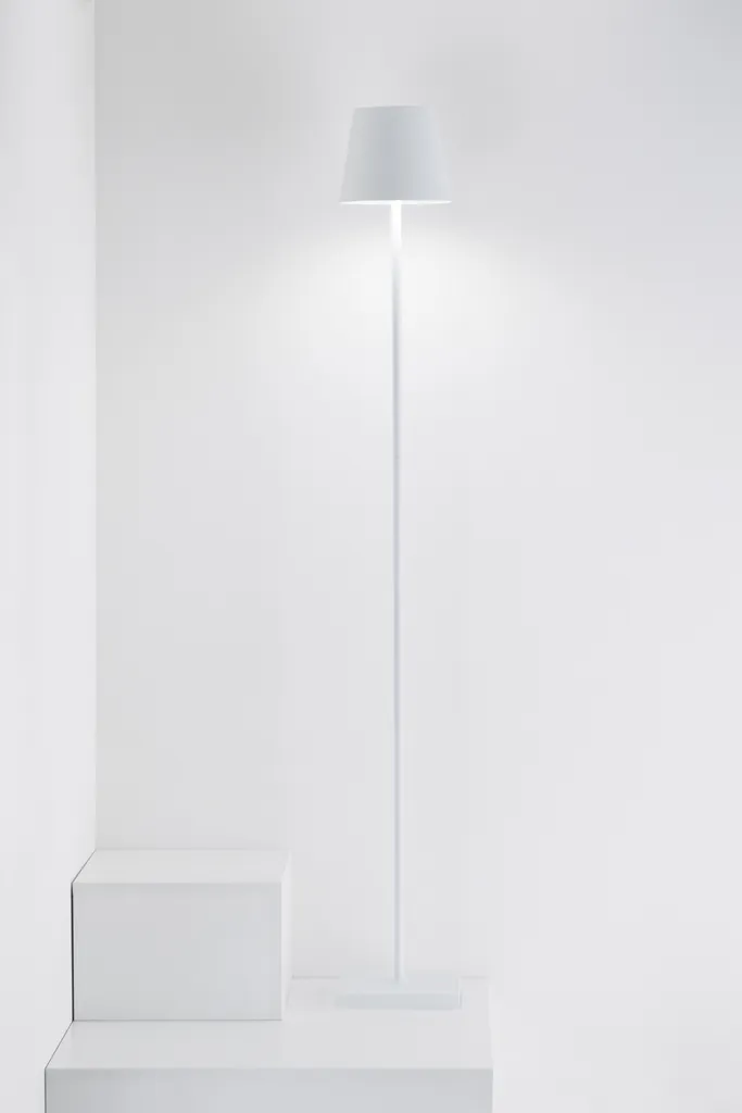 Solution éclairage sans prise : Poldina Pro L Zafferano blanche Ø17 réglable