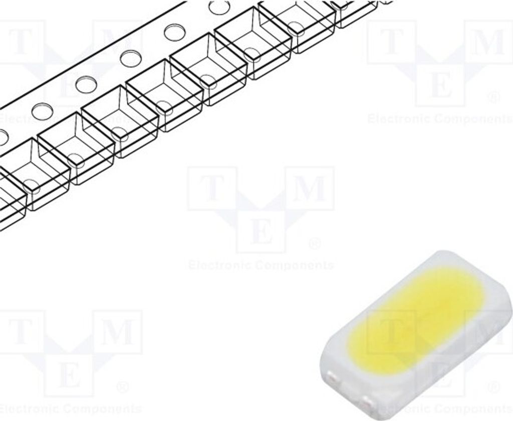 10x LED 80 3014,PLCC2 10÷15lm SMD 120° kaltweiß 5510-6120K 30mA RF-60HK13DS-ED-F-Y