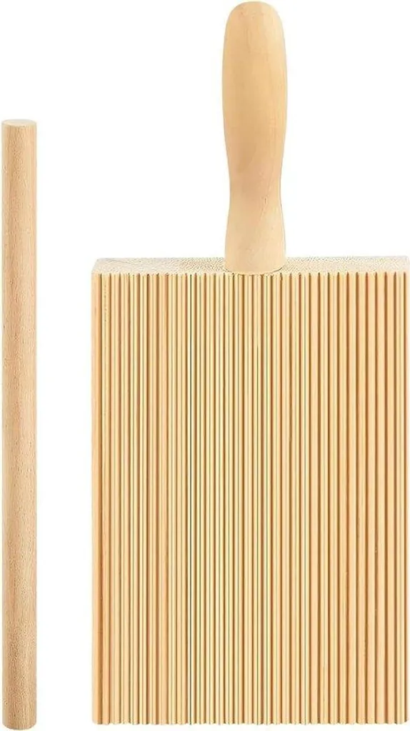Planche à Gnocchi en Bois avec Poignée et Tiges à Garganelli Pro