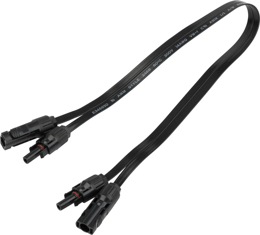 Ecoflow Super Flat MC4 EFL-SUPERFLATMC4CABLE Cavo Super Sottile per Prolunga Cavo Pannelli Solari