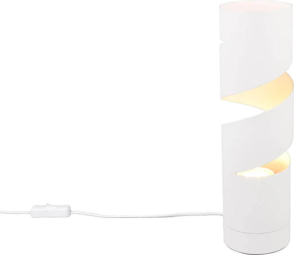 Lampada da Tavolo Trio Stream Bianca 10W - Design Spirale Contemporaneo