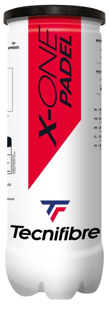 Tecnifibre X-One Padelbälle, 3er-Dose, druckgefüllt, Produktbild 