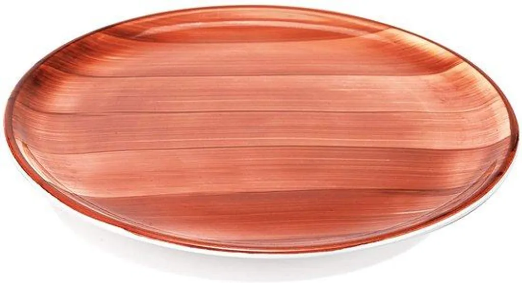 Plateau-repas en céramique 270 mm marron - Lot de 6 pièces résistantes