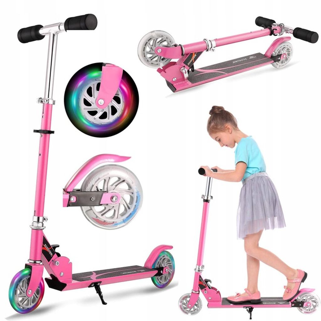 Scooter Roller für Mädchen Cityroller KlappbarKinderroller ABEC-7 Aluminium 