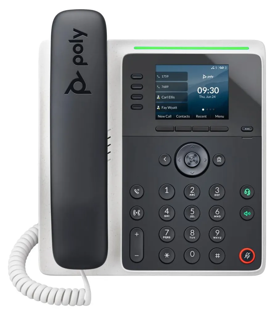 Téléphone IP Poly Edge E220 Bluetooth avec Réduction de Bruit Active