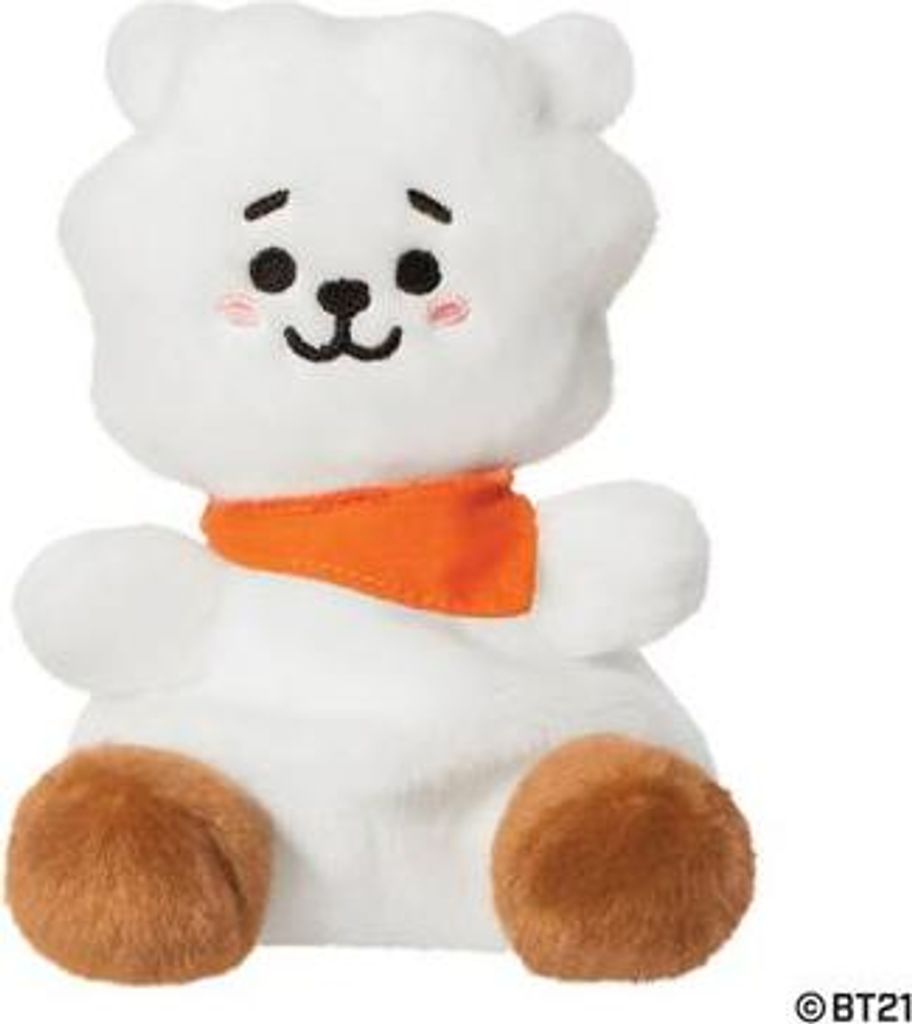 Aurora World Aurora, 61505, BT21 RJ Palm Pal, 13cm, Eco-Friendly Plüschtier. Weß, Weiß