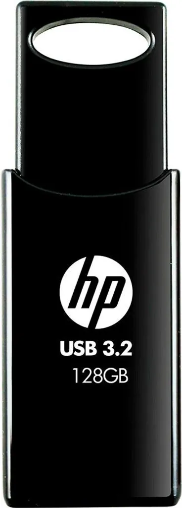 HP 712w 128GB USB 3.2 Gen 1 Flash Drive - Chiavetta USB Scorrevole Nera