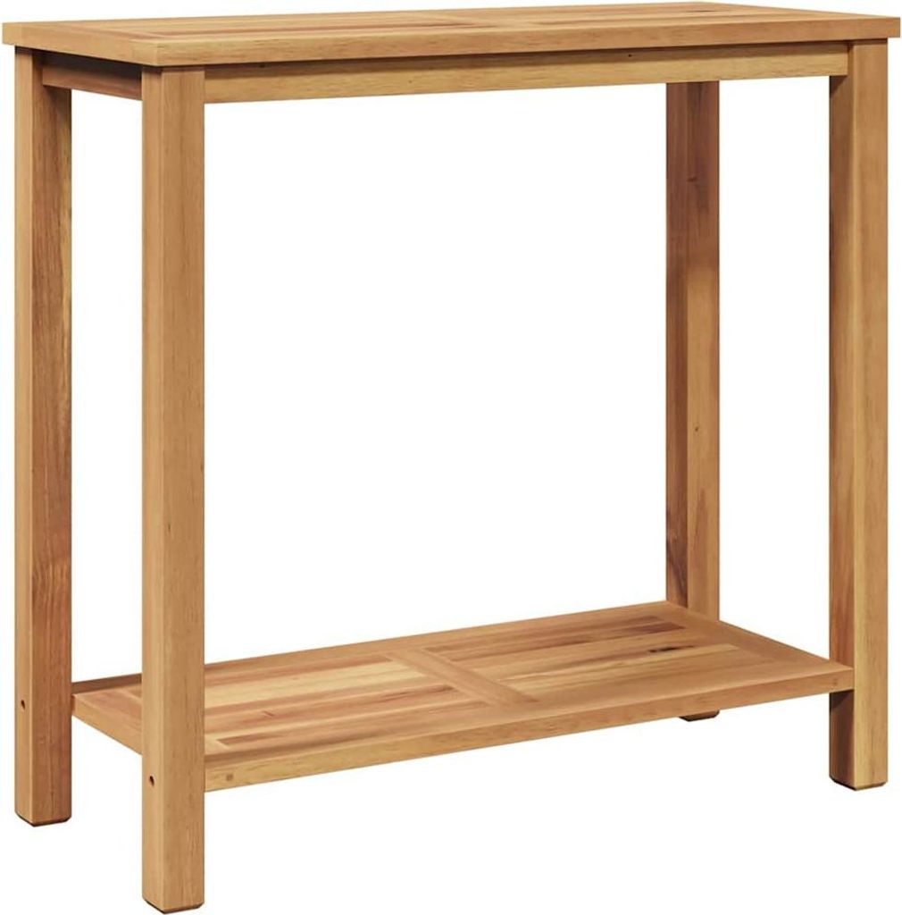 (Robust Möbel)Terrassentisch - elegantes Design - Konsolentisch Braun 85x35x75cm Massivholz Teak - Gartentische DEMöbel859646