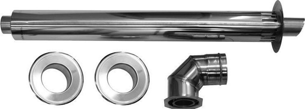 Konzentrisches Horizontal-Set DN60/100 Luft-Abgas