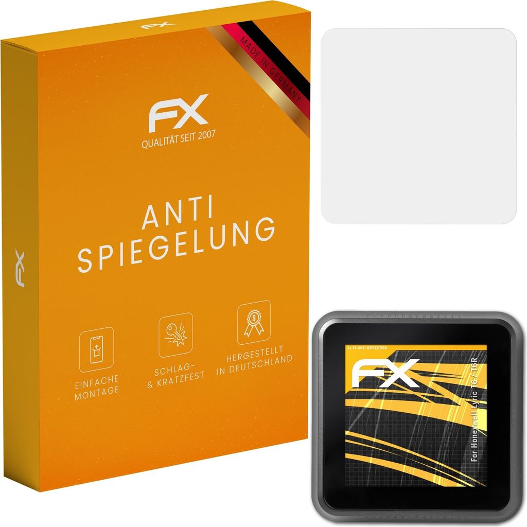atFoliX FX-Antireflex 2x Schutzfolie kompatibel mit Honeywell Lyric T6 / T6R Displayfolie