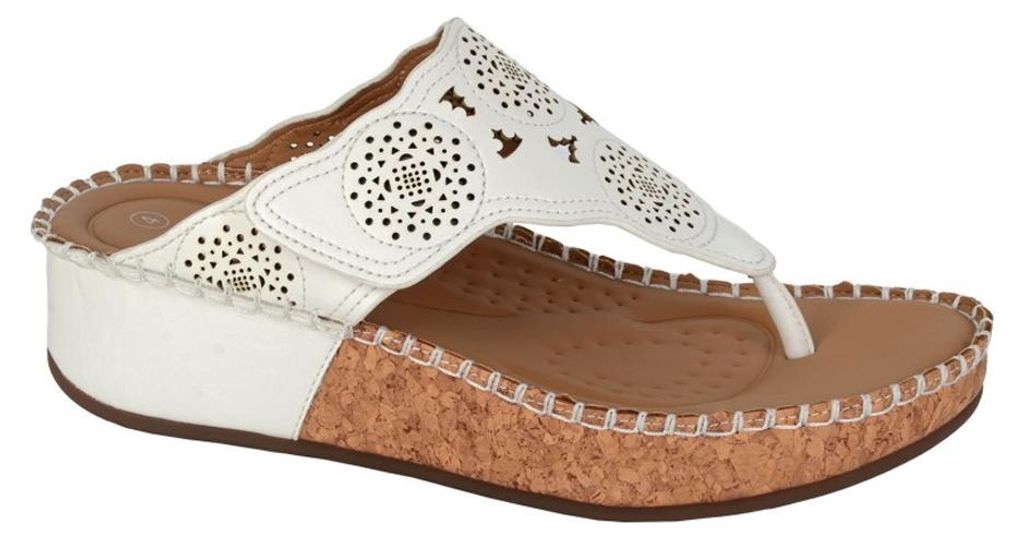 Cipriata - "Corina" Sandalen für Damen, PolyurethanDF4660 (41 EU) (Weiß)