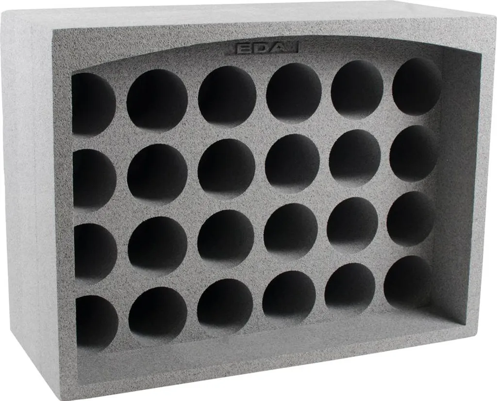 Range-Bouteilles Polystyrène Gris EDA 10714 Capacité 24 Bouteilles - 2