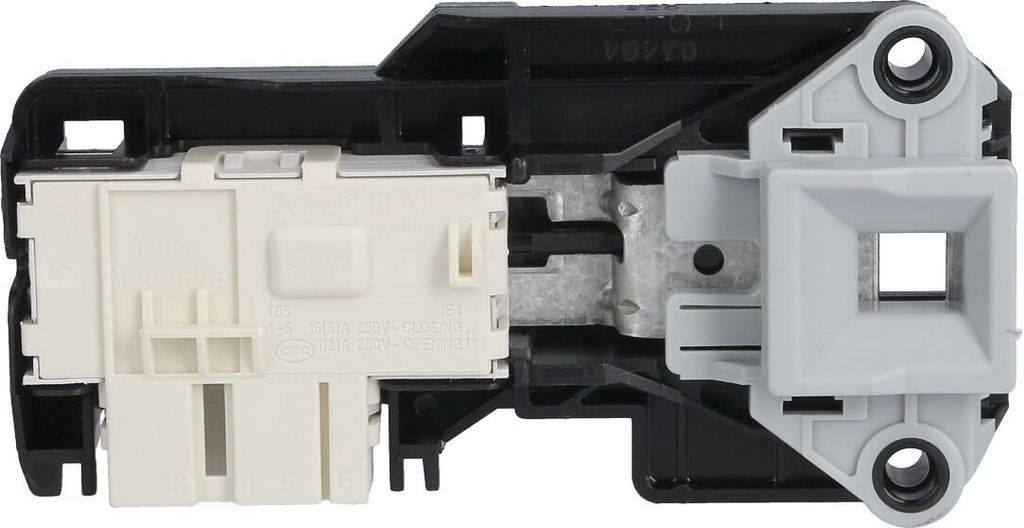 Europart 10038715 Verriegelungsrelais Verriegelung Relais Schloss Fallenschloss Türverschluss Waschmaschine passend wie AEG Zanker Zanussi Electro...