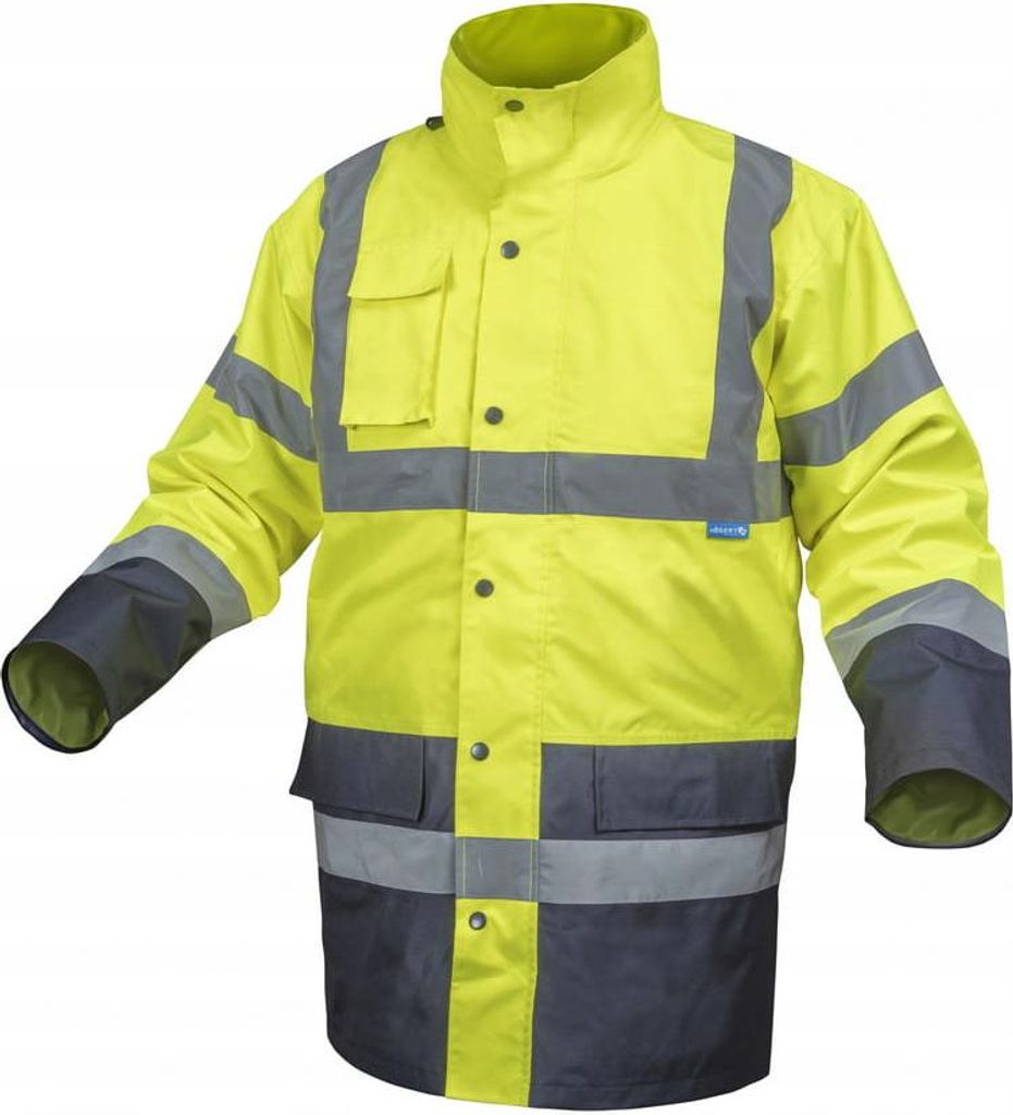 HÖGERT 3-in-1 Winterjacke GELB Warnung - XXL