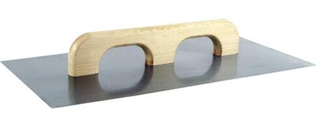 MAURERFREUND Stahl-Aufziehplatte, Holzheft, 500x260x1,2 mm