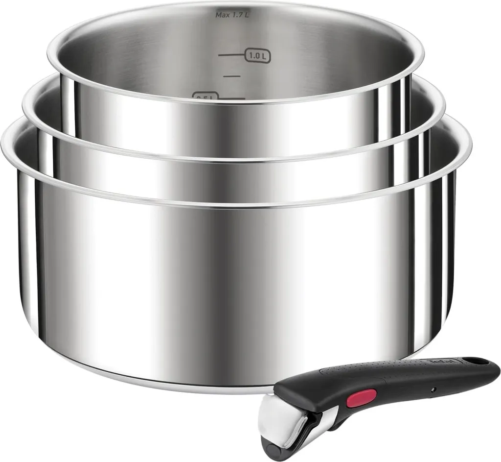Set Tefal Ingenio Preference Induzione: Pentole Acciaio Inox 4 Pezzi