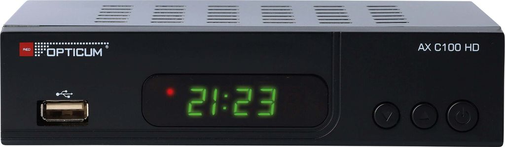 RED OPTICUM DVB-C HDTV-Receiver AX C100 HD, PVR, schwarz Produktbild 