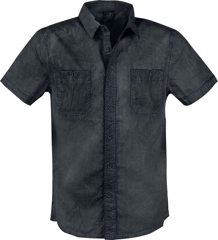 Brandit Kurzarmhemd Herren Roadstar schwarz XL