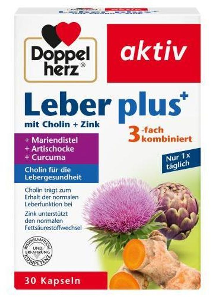 Doppelherz Leber plus Kapseln 30 St Produktbild 