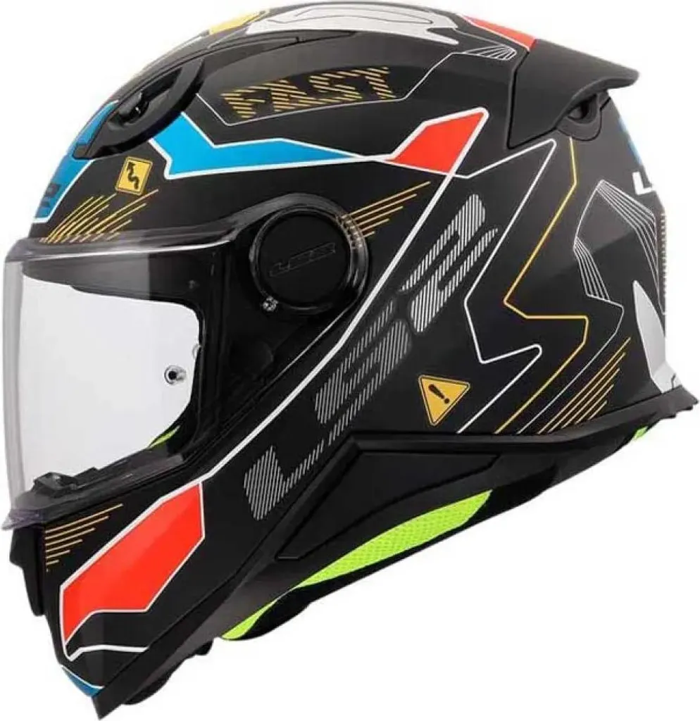 Casque Intégral Junior LS2 FF812 Kid Zero Noir L pour Moto et Scooter