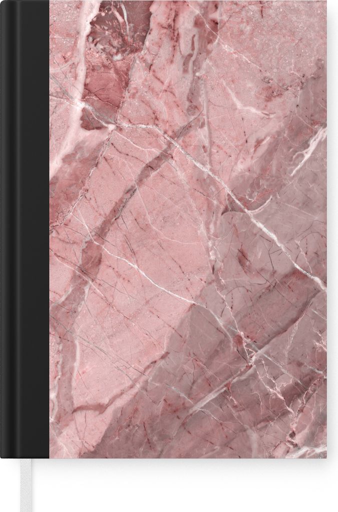 MuchoWow Notizbuch Tagebuch Haushaltsbuch Notebook A5 Granit - Rosa - Kieselsteine - Notizblock - Notizheft - Notebook - Schreibblock - Papier
