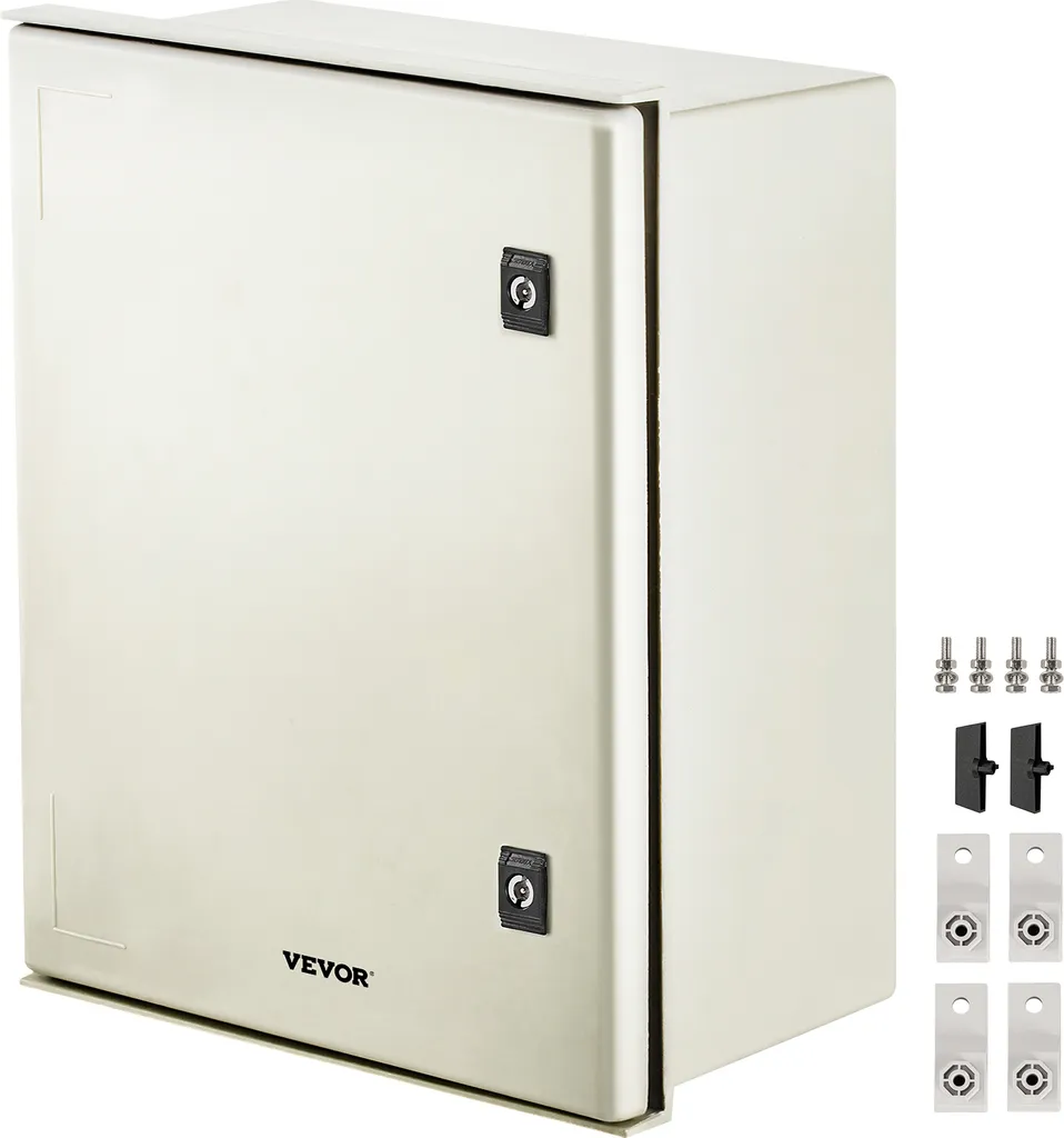 Coffret NEMA 4X Fibre de Verre VEVOR Anti-Corrosion IP66 20x16x8 po Intérieur