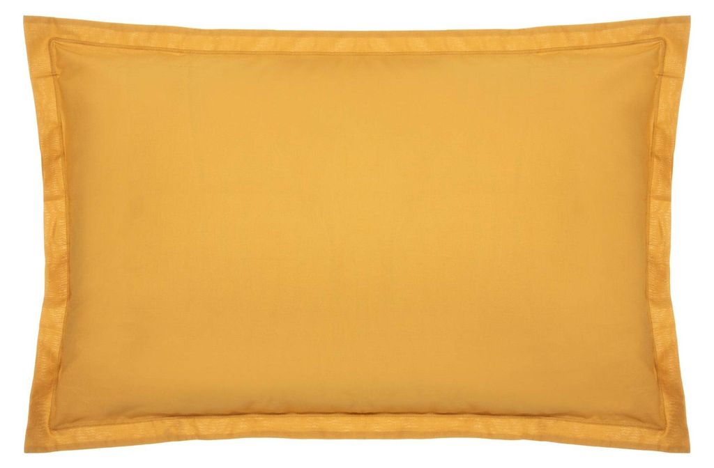 Housse D'oreiller Couleur Moutarde 70x50cm. Image du produit 