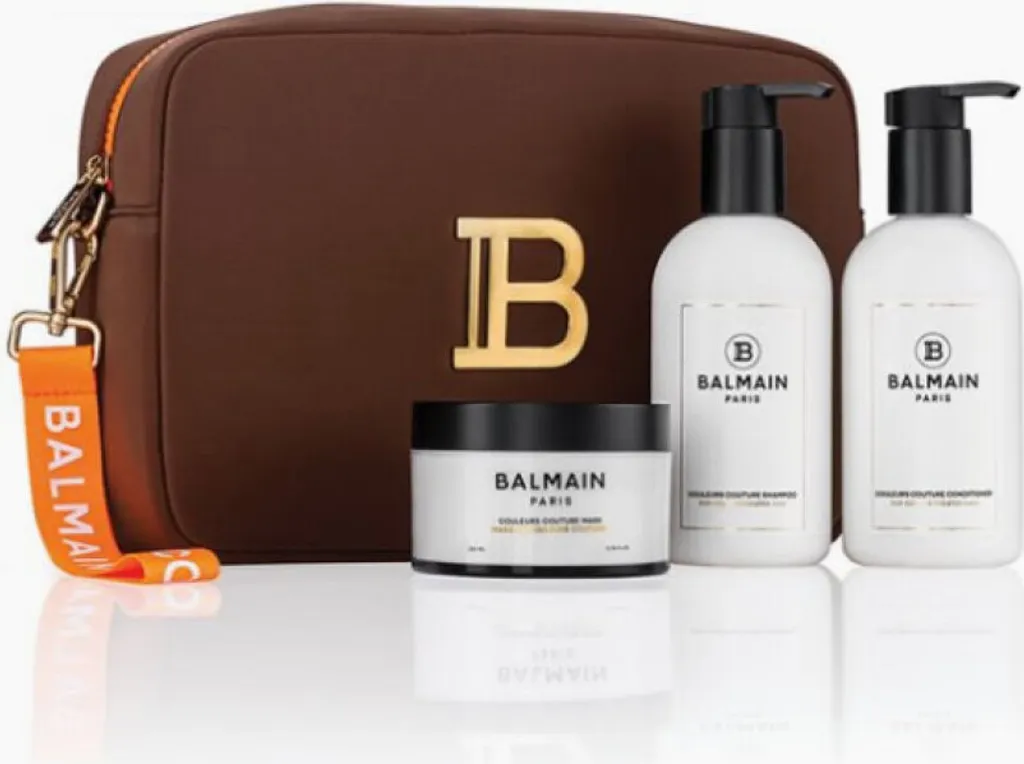 Pochette Balmain Backstage SS22 avec Zip Doré et Design Minimaliste