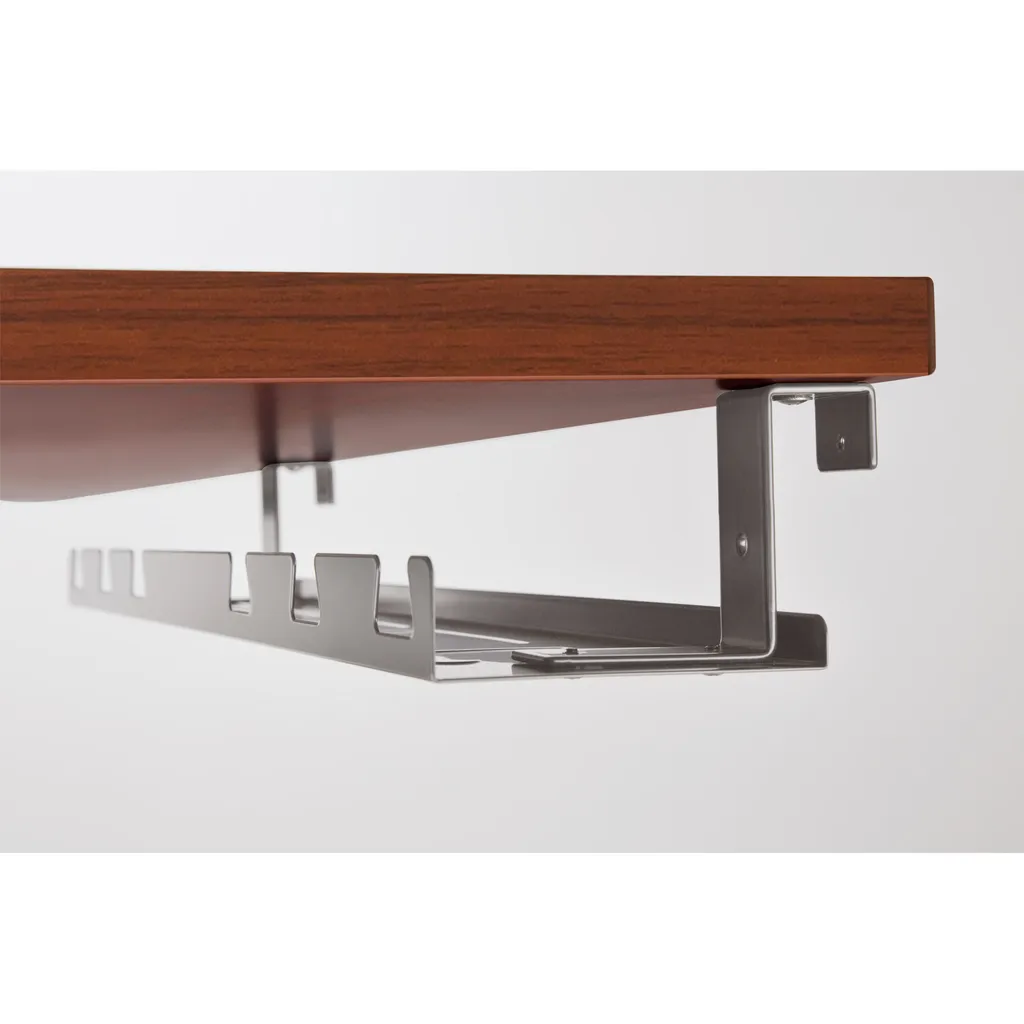 InLine Guide-câbles sous Table Gris - Rangement Bureau 43023G Robuste - 3