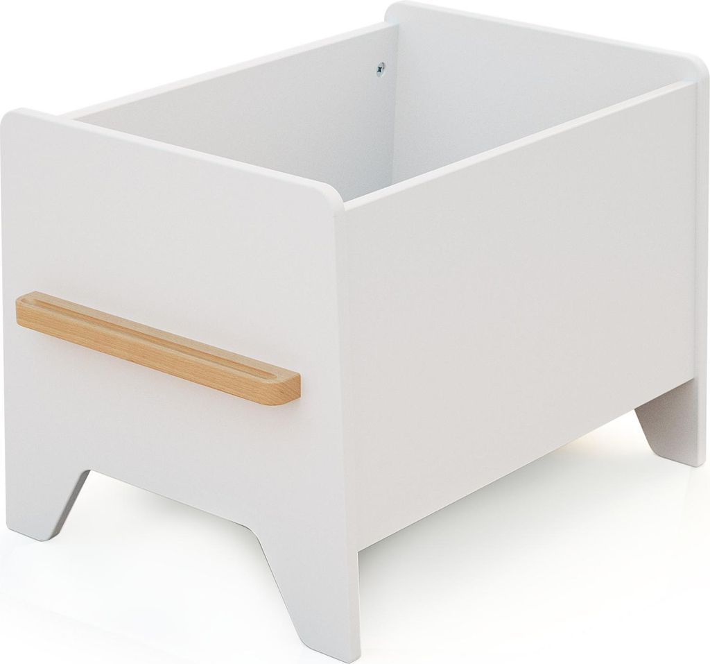 WEBABY - PIRATEN Spielzeugkiste aus Holz | 50,8 x 39 x 39 cm | Ohne Deckel | Einfache Lagerung