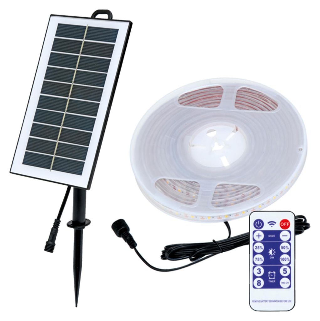 Solární LED páska Ecolite o délce 5 m, panel 4,5 V, Obrázek produktu 