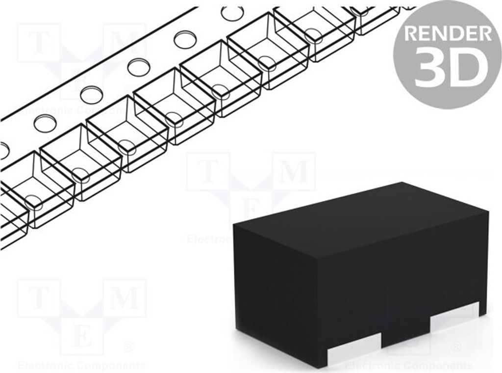 3x Diode: TVS 6A 4,5÷10V Bidirektional 90W DFN2 AOZ8831DT-03 Tran bidirektionale