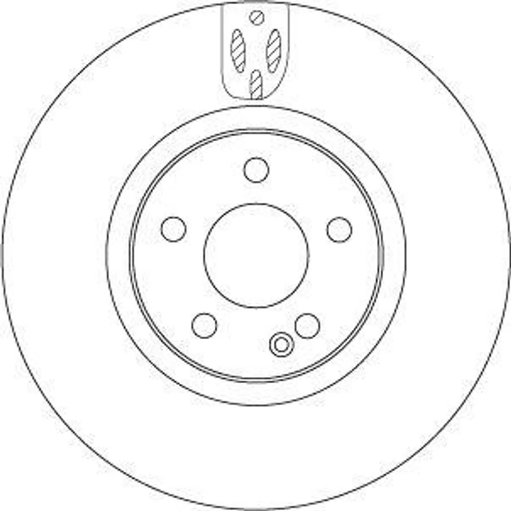 Disque de frein TRW DF6744S idéal pour Mercedes Marco Polo et Vito
