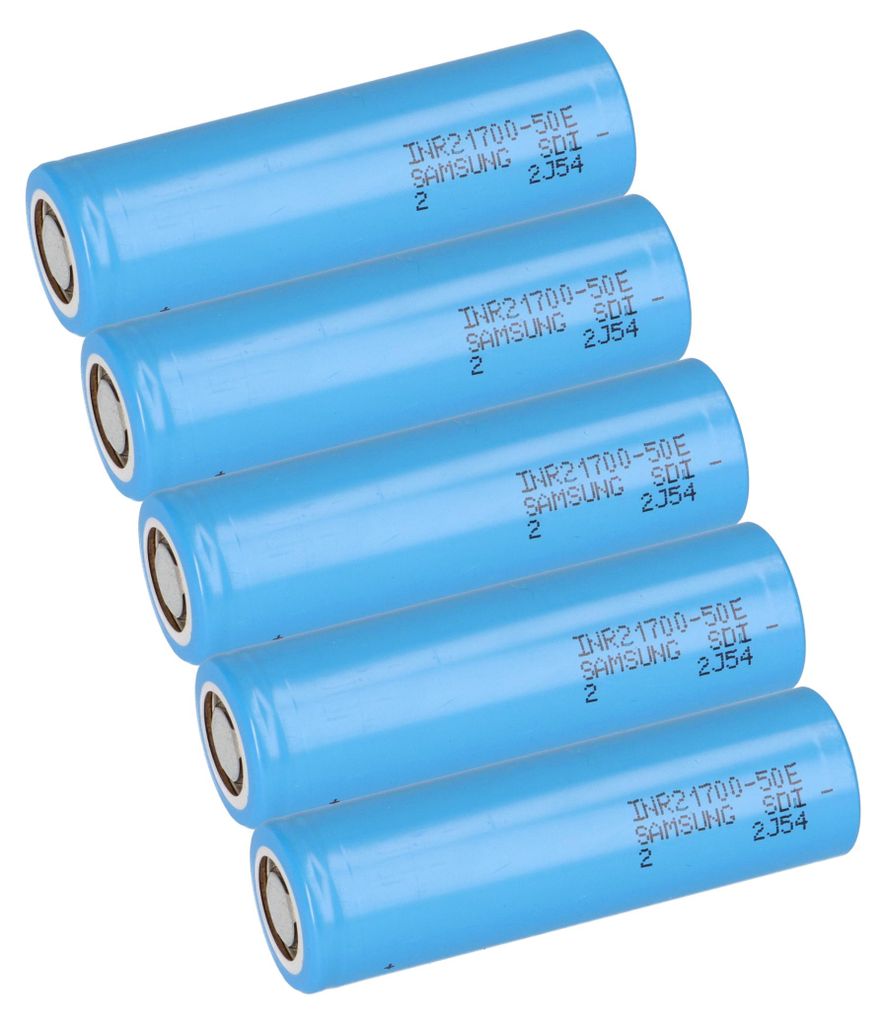 5x Samsung INR21700-50E 3,6V 5000mAh 10A Li-Ion-Akku Produktbild 