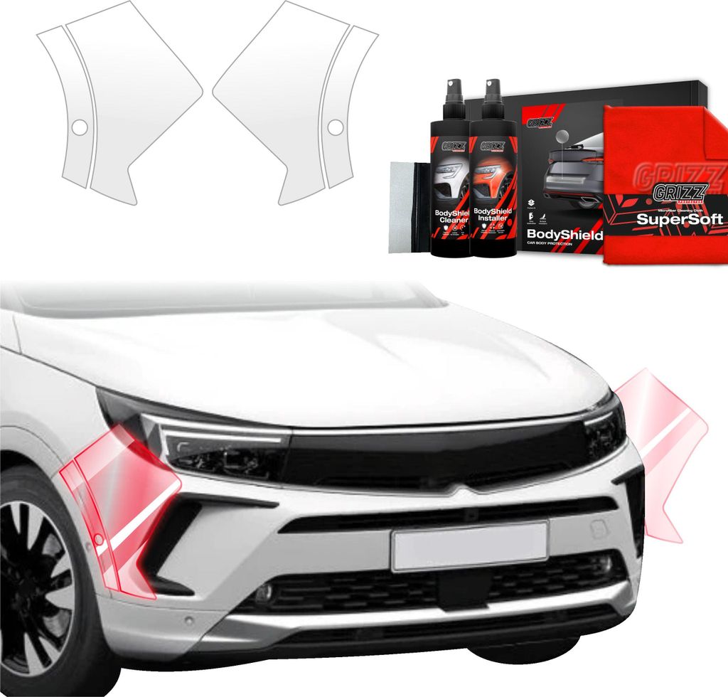 4in1 Schutzfolie Grizz Protector für Stoßstange - Opel Grandland (2021-2024)