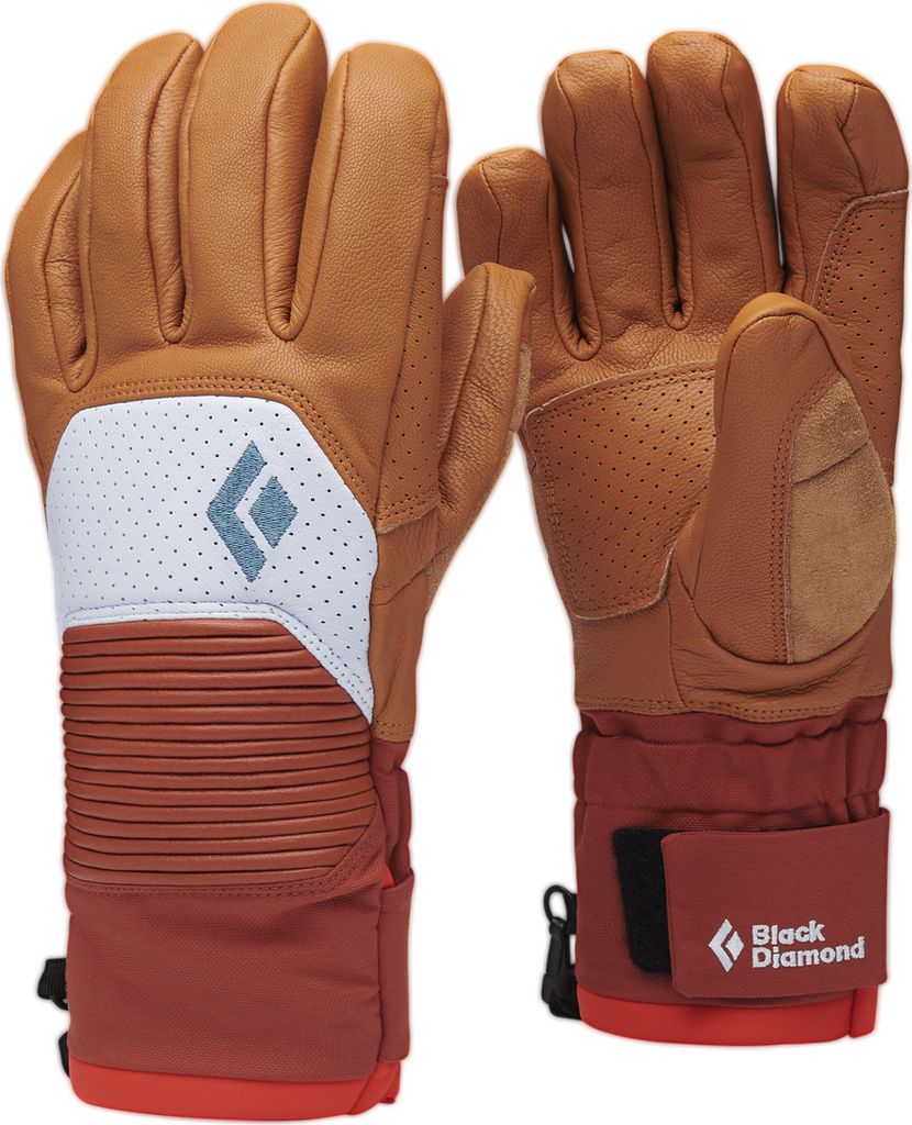 W Impulse Gloves, 9590 Henna-Belay Blue, L, Black Diamond